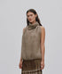 Rabens Saloner Aifa superlight halter top Mushroom